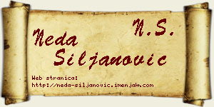 Neda Siljanović vizit kartica
